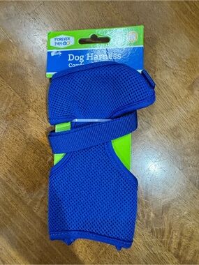Forever Pals Size Medium New Blue Dog Harness - Comfortable Mesh Design